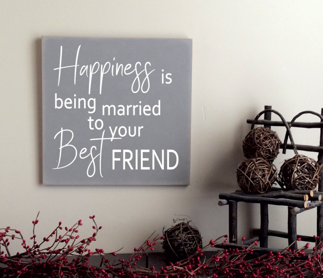 12x12 Happiness is being married